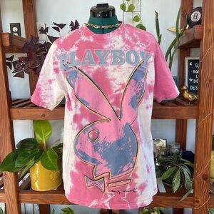 Playboy Pink Tie-Dye T-Shirt